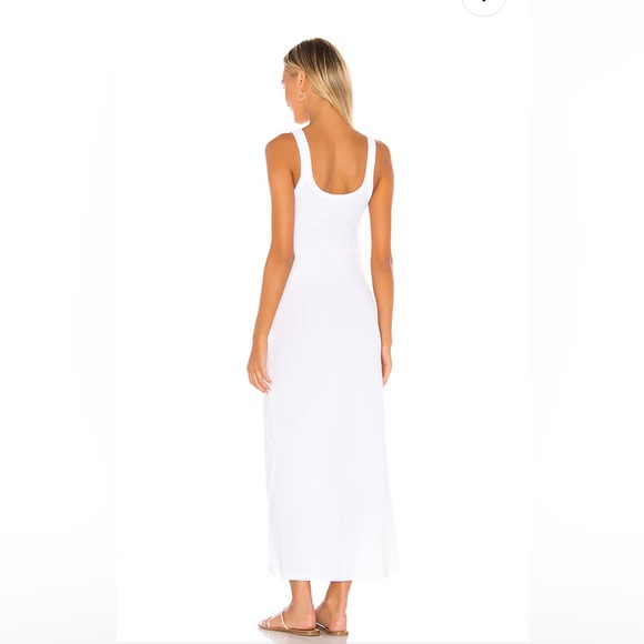 Vitamin A White Ribbed Knit Maxi Dress - Picture 2 of 11